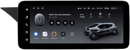 Магнитола для Mercedes-Benz GLK 2008-2012 NTG 4.0 - Teyes LUX ONE монитор 12.3", Android 10, 6/128Гб, CarPlay, 4G SIM-слот
