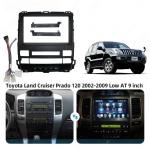 Магнитола для Toyota Land Cruiser Prado 120, Lexus GX470 (экран климата внизу) - Kuberg QLed, Android 13, Быстрейшая, CarPlay, SIM-слот