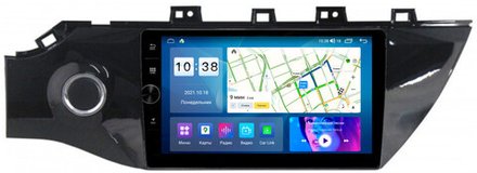 Магнитола для KIA Rio 4, Rio X-Line 2017-2020 (рамка под 9" с кнопкой) - Parafar PF105LHDAV на Android 12, ТОП процессор, 3Гб+32Гб, CarPlay, 4G SIM-слот