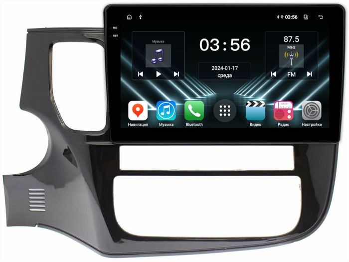 Магнитола для Mitsubishi Outlander 3 2012-2022 (левый руль) - FarCar DX10-7163 монитор 10.36" IPS на Android 13, 4+64Гб, CarPlay