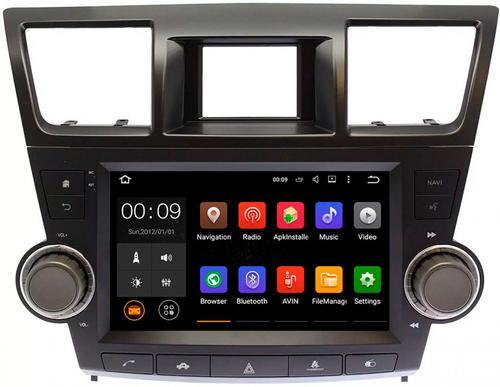 Магнитола для Toyota Highlander 2 2007-2013 XU40 - AIROC 2K RX-1122B Android 13, QLed+2K,  ТОП процессор, 8/128, CarPlay, SIM-слот (кнопки + крутилки)