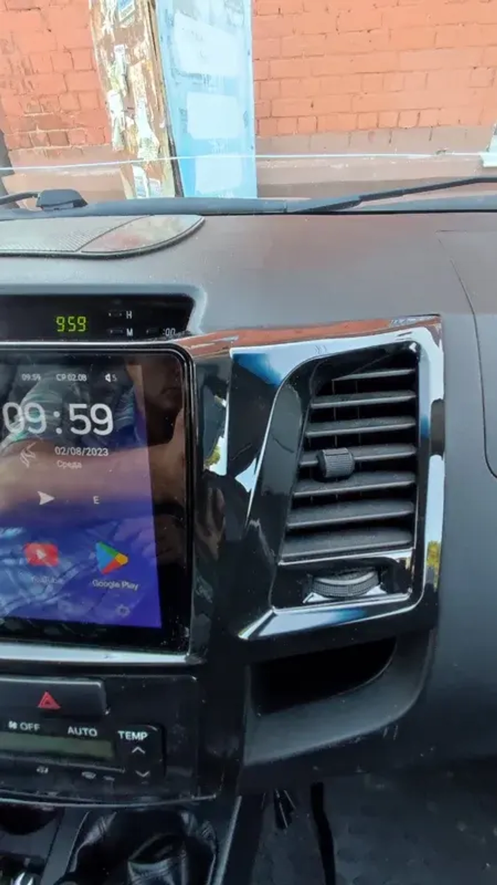 Магнитола для Toyota HiLux 2011-2015 - Kuberg OL-9603 QLed+2K, Android 12, TS10, CarPlay, 4G SIM-слот