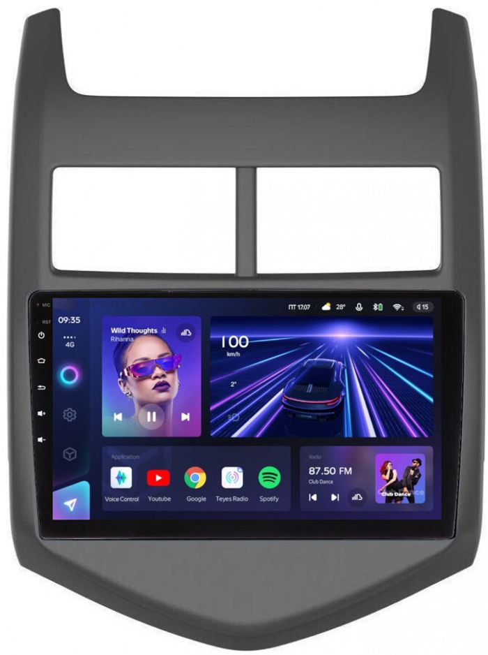 Магнитола для Chevrolet Aveo 2012-2015 - Teyes CC3 Android 10, Быстрая, CarPlay, SIM-слот
