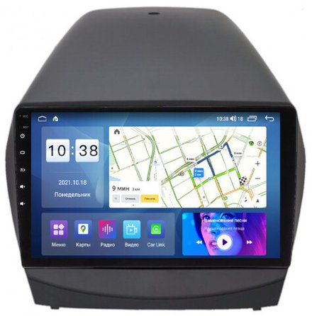 Магнитола для Hyundai iX35 2009-2015 - Parafar PF361UHD на Android 13, QLED, ТОП процессор, 8Гб+128Гб, CarPlay, 4G SIM-слот