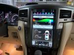Магнитола для Lexus LX570 2007-2015 - Kuberg ZF-1819-Q6 вертикальный экран в стиле "Тесла" на Android 11, 8Гб+128Гб, CarPlay, 4G SIM-слот