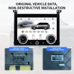 Сенсорная панель климата Range Rover 4 2012-2017 - Kuberg ZF-2011 LCD/ЖК экран 10" без отверстия под CD