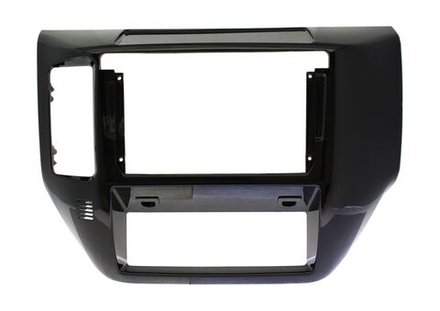Комплект рамки с разъёмами 9" Nissan Patrol Y61 2004-2010 большая черный глянец