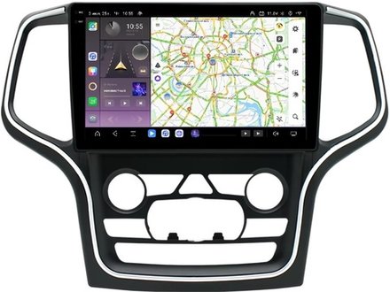 Магнитола для Jeep Grand Cherokee WK2 2013-2021 (взамен 8.4" экрана) - Kuberg EW-1076-2 QLed+2K, Android 13, TS20, CarPlay, 4G SIM-слот