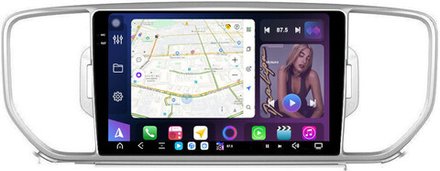 Магнитола для KIA Sportage 4 2016-2018 - FarCar XXL576M монитор 9.5" 2K QLED на Android 14, TS20, 8+256Гб, CarPlay, 4G SIM-слот
