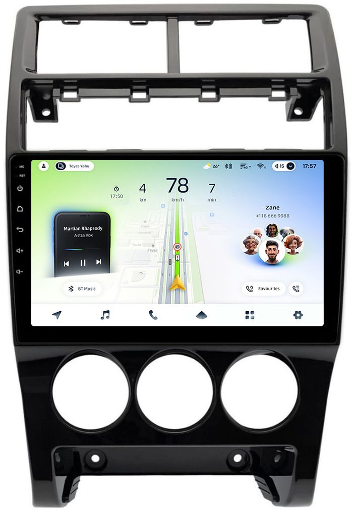 Магнитола для Lada Priora 2013-2018 - Teyes CC4L монитор 9" IPS на Android 14, Snapdragon 662, CarPlay, 4G SIM-слот