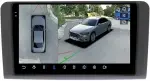 Магнитола для Mercedes-Benz ML W164, GL X164 2006-2012 (рамка матовая) - FarCar BX9-360-7092F1M монитор 9.5" 2K QLED на Android 13, Быстрая, CarPlay, 4G SIM-слот, 4 камеры в комплекте