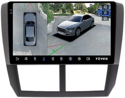 Магнитола для Subaru Forester 3 SH 2008-2013, Impreza 3 GH,GE - Teyes CC3-2K-360 на Android 10, 2K QLED, 6Гб+128Гб, CarPlay, 4G SIM-слот, 4 камеры в комплекте