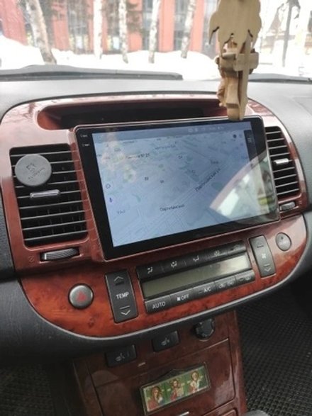 Магнитола для Toyota Camry 30 2001-2006 (рамка дерево 1) - Teyes CC3-2K-360 монитор 9.5" 2K QLED на Android 10, 6Гб+128Гб, CarPlay, 4G SIM-слот, 4 камеры в комплекте