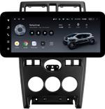 Магнитола для Lada Priora 2007-2013 (рамка черная) - Teyes LUX ONE ROUND монитор 12.3" 2K QLED на Android 10, Быстрая, CarPlay, 4G SIM-слот