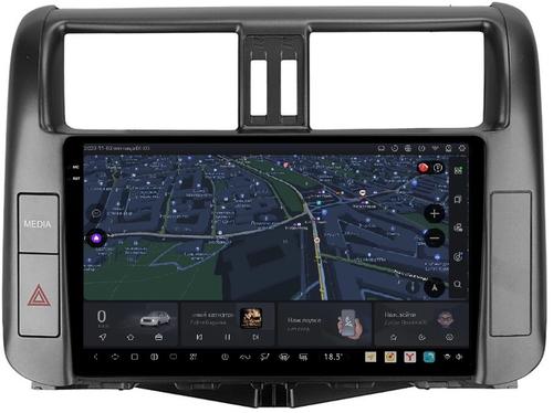 Магнитола для Toyota Land Cruiser Prado 150 2009-2013 (взамен 7" навигации) - Kuberg EW-9613-2 QLed+2K, Android 13, UIS7870 (DUDU7), CarPlay, SIM-слот