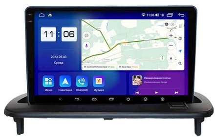 Магнитола для Volvo S40/V50 2004-2012, C30 2006-2012 - Parafar PF187RN2K на Android 13, QLED+2K, ТОП процессор, 4Гб+32Гб, CarPlay, 4G SIM-слот