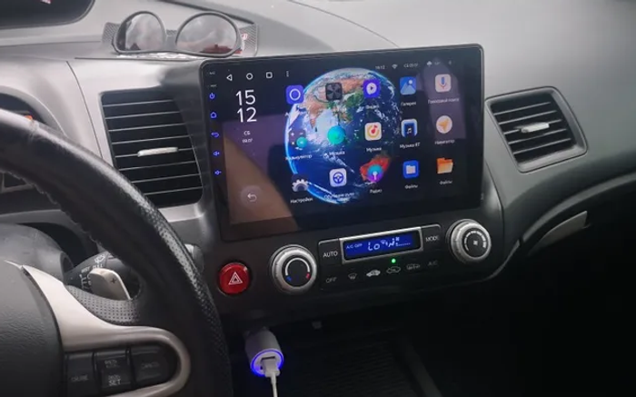 Магнитола Honda Civic 8 4d 2005-2012 (левый руль, рамка 10) - Teyes CC2 PLUS на Android 10, ТОП процессор, 4Гб+64Гб, 4G SIM-слот