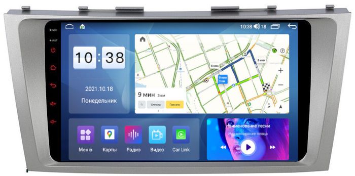 Магнитола для Toyota Camry 2006-2011 - Parafar PF064-1UHD на Android 13, QLED, ТОП процессор, 8Гб+128Гб, CarPlay, 4G SIM-слот