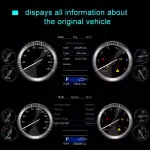 Электронная панель приборов Toyota Land Cruiser 200 2007-2015 - Kuberg NH-LCD-T01 с LCD / ЖК 12.3" экраном QLED