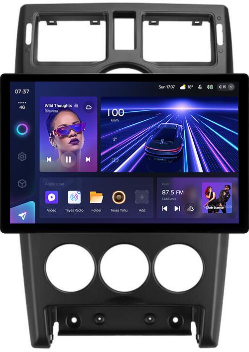 Магнитола для Lada Priora 2007-2013 (рамка черная тип 1) - Teyes CC3-2K монитор 13" 2K QLED, Android 10, Быстрая, 4G SIM-слот, CarPlay