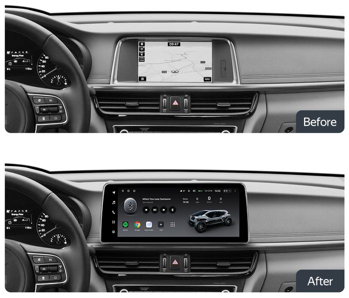 Магнитола для KIA Optima 4 2016-2020 - Teyes LUX ONE монитор 12.3" 2K QLED на Android 10, Быстрая, CarPlay, 4G SIM-слот