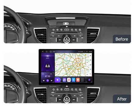 Магнитола для Honda CRV 4 2012-2017 - Kuberg BT012-CRV/KP-13-464-S10 монитор 13" QLED+2K на Android 12, ТОП процессор, 4G SIM-слот, CarPlay, 4+64ГБ