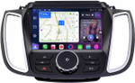 Магнитола для Ford Kuga 2 2017-2019 (SYNC 3, рамка с кнопками тип 1) - FarCar BM9-8029F1B монитор 9.5" QLED на Android 14, TS10, 4+32Гб, CarPlay, 4G SIM-слот