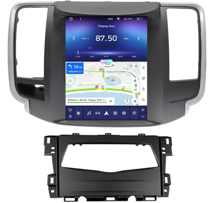 Магнитола для Nissan Teana J32 2008-2013 (ШГУ монохром) - Teyes TPRO 2 монитор 9.7" QLED в стиле "Тесла" на Android 10, TS10, 4G SIM-слот