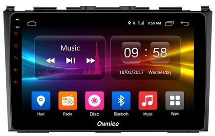 Магнитола для Honda CR-V 2006-2012 - Kuberg OL-9640 QLed, Android 12, TS10, CarPlay, 4G SIM-слот