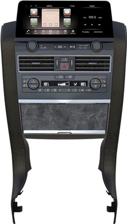 Магнитола для Nissan Patrol Y62, Infiniti QX56/QX80 2010-2019 (поддержка Bose, 360 и мониторов) - Kuberg ZH-N1211 монитор 12.3", Android 12, 8/128Гб, CarPlay, 4G SIM-слот, беспроводная зарядка