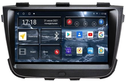 Магнитола для KIA Sorento 2 XM 2012-2020 с экраном климата снизу - Redpower 71042S Android 10, ТОП процессор, 6Гб+128Гб, CarPlay, SIM-слот