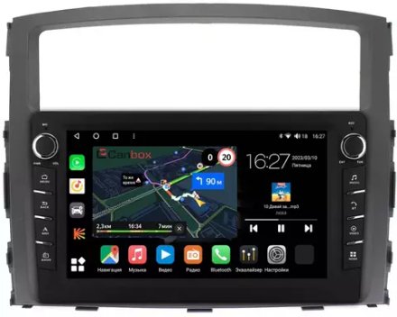 Магнитола для Mitsubishi Pajero 4 2006-2022 - Canbox 9069/9070 Android 10, ТОП процессор, CarPlay, 4G SIM-слот