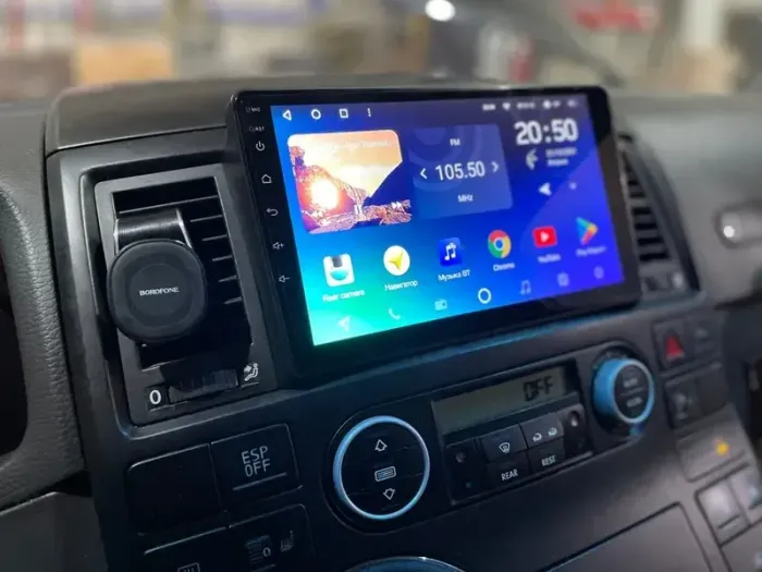 Магнитола для Volkswagen Multivan T5 2003-2015 - Parafar PF051LUX2FHD на Android 13, 8-ядер, 2Гб+32Гб, CarPlay, 4G SIM-слот
