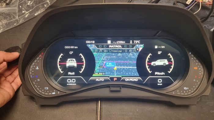 Электронная панель приборов Infiniti QX80, QX56 2010-2019 - Kuberg ZH-HL122 с LCD / ЖК 12.3" экраном QLED