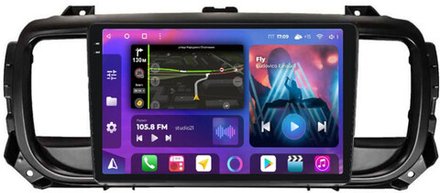 Магнитола для Peugeot Traveller/Expert, Citroen SpaceTourer/Jumpy, Opel Zafira Life/Vivaro - FarCar BM3116M-2K монитор 9.5" 2K QLED на Android 14, TS10, 4+32Гб, CarPlay, 4G SIM-слот
