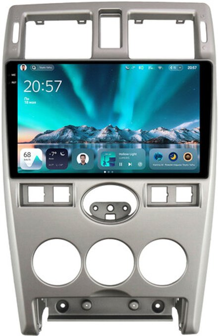 Магнитола для Lada Priora 2007-2013 (рамка серебро) - Teyes CC4 монитор 9.2" 2K QLED на Android 14, Snapdragon 680, DSP, CarPlay, 4G SIM-слот
