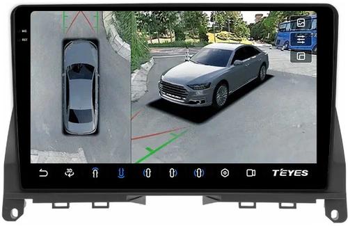 Магнитола для Mercedes-Benz C-класс W204 2007-2011 - Teyes CC3-2K-360 на Android 10, 2K QLED, 6Гб+128Гб, CarPlay, 4G SIM-слот, 4 камеры в комплекте