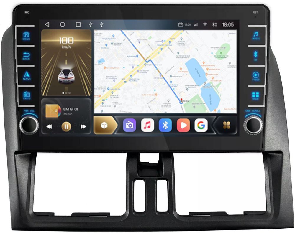 Магнитола для Volvo XC60 2008-2013 - Kuberg SF-9004 Android 12, TS10, CarPlay, 4G SIM-слот