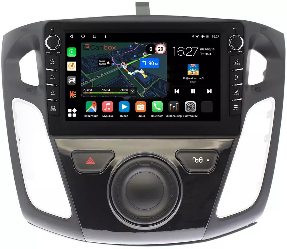 Магнитола для Ford Focus 3 2011-2019 (поддержка автопарковки) - Canbox 9065 Android 10, ТОП процессор, CarPlay, 4G SIM-слот