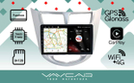 Магнитола для Hyundai Solaris (рамка серебро) 2010-2016 - Vaycar VA23-0067 на Android 13, 8-ядер, 4G SIM-слот