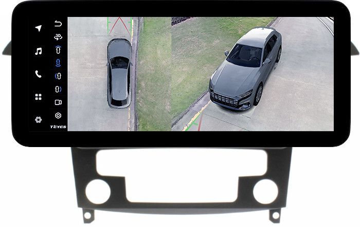 Магнитола для Ford S-Max, Galaxy 2 2006-2015 (климат) - Teyes LUX ONE 360 монитор 12.3" 2K QLED на Android 10, 6Гб+128Гб, CarPlay, 4G SIM-слот, 4 камеры в комплекте