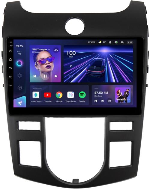 Магнитола для KIA Cerato 2 2008-2013 (климат, рамка черная) - Teyes CC3L на Android 10, 8-ядер, CarPlay, 4G SIM-слот