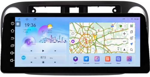 Магнитола для Volkswagen Tiguan 1 2011-2016 (аварийка прямоугольная, рамка чёрная 9) - FarCar монитор 12.3" 2K QLED на Android 14, TS10, CarPlay, 4G SIM-слот