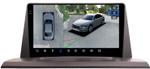 Магнитола для Lexus NX200, NX200t, NX300h 2014-2017 (тачпад) - FarCar BX9-360-9619B монитор 9.5" 2K QLED на Android 13, 6Гб+128Гб, CarPlay, 4G SIM-слот, 4 камеры в комплекте
