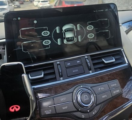 Магнитола для Infiniti QX56/QX80 2010-2019 (поддержка Bose, 360 и мониторов) - Kuberg SL-N1230 Android 12, 8ГБ-128ГБ, SIM-слот, CarPlay, 2K