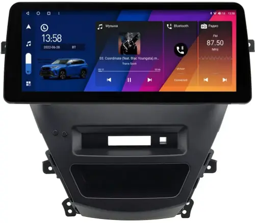 Магнитола для Hyundai Elantra 5 2011-2013 (MD) - Canbox H-Line 0078 монитор 12.3" QLED в стиле BMW на Android 10, ТОП-процессор, CarPlay, 4G SIM-слот