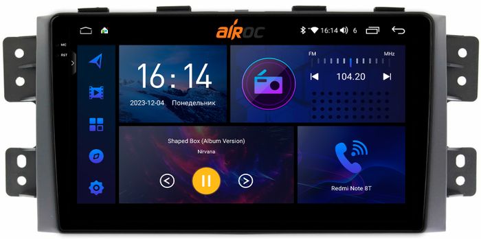 Магнитола для KIA Mohave 2008-2017 - AIROC 2K RI-2315 Android 12, QLed+2K, ТОП процессор, 8/128Гб, CarPlay, SIM-слот