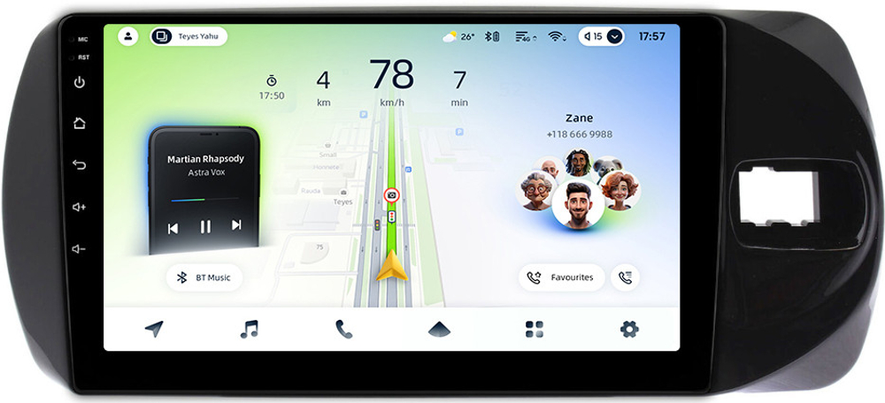 Магнитола для Toyota Vitz 3 2014-2019 - Teyes CC4L монитор 9" IPS на Android 14, Snapdragon 662, CarPlay, 4G SIM-слот