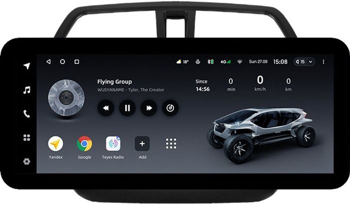 Магнитола для Suzuki SX4 2 2013-2021 (штатная КЗВ) - Teyes LUX ONE ROUND монитор 12.3" 2K QLED на Android 10, Быстрая, CarPlay, 4G SIM-слот