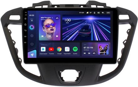 Магнитола для Ford Transit Custom, Tourneo Custom 2012-2019 - Teyes CC3 монитор 9" QLED на Android 10, ТОП процессор, 4Гб+32Гб, CarPlay, 4G SIM-слот